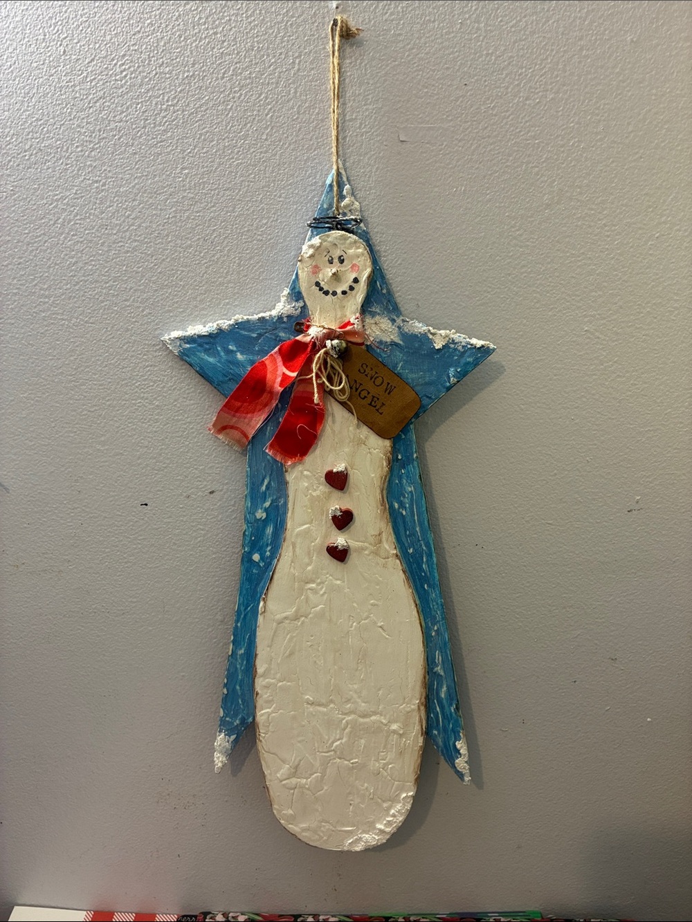 Snow Angel Wall Hanging - Home Holiday Decor